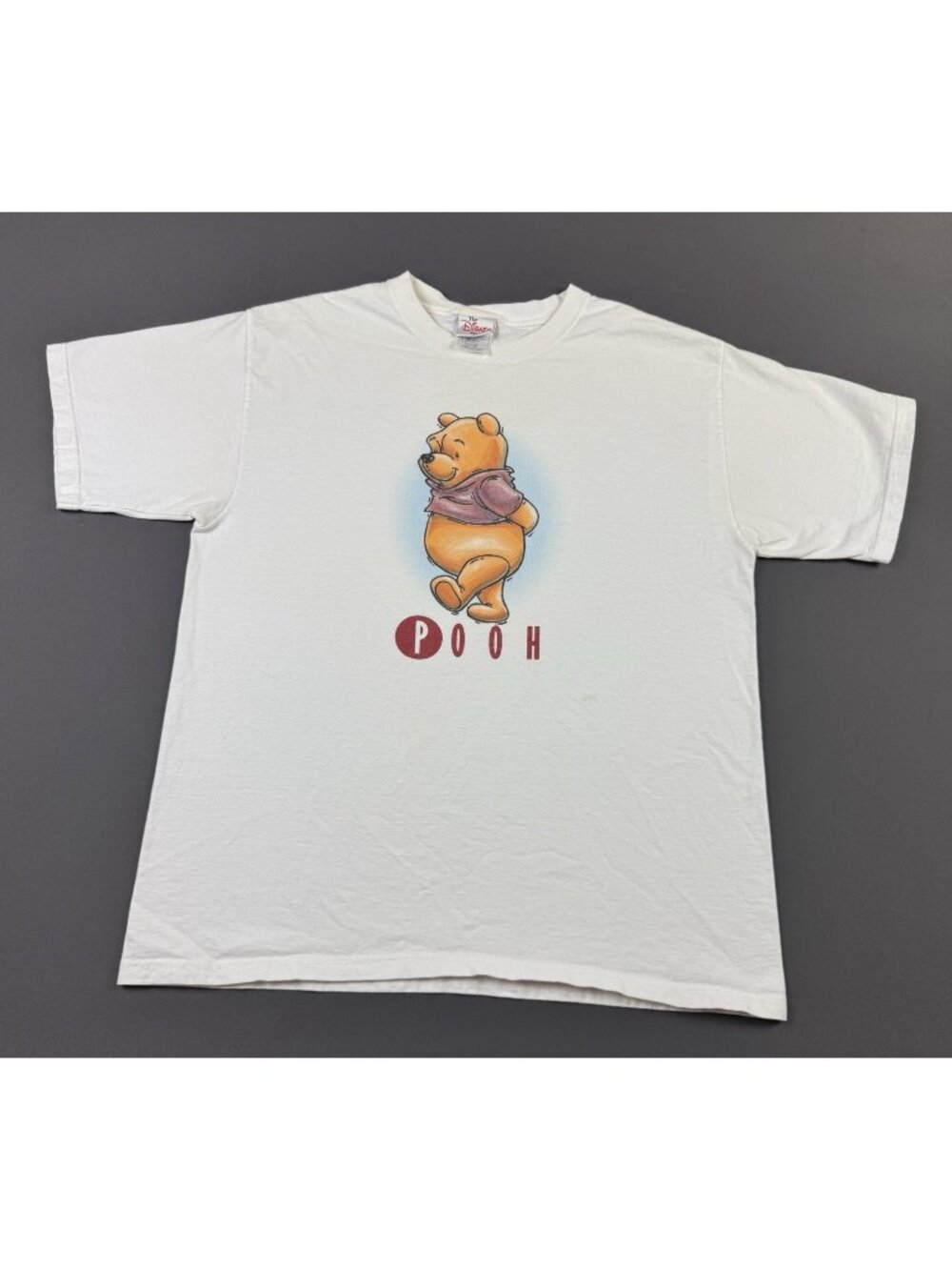 Rare Vintage 90s Disney Store Winnie Pooh Art Cartoon TV Show Movie Large White